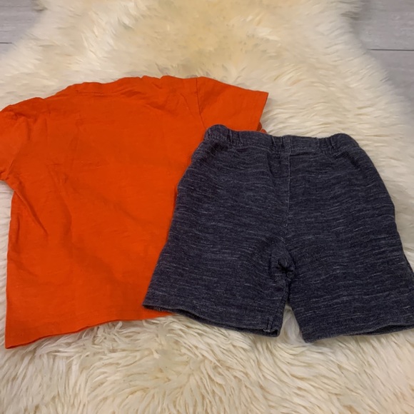 Pekkle Orange Motorcycle T-Shirt and Gray Shorts in 24M - Picture 8 of 8